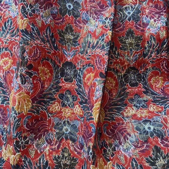 ANTHROPOLOGIE MAEVE ROSIA SKIRT BROCADE FLORAL METALLIC NEW SZ XL - Picture 7 of 15